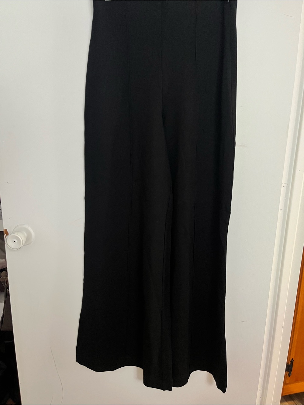 Quince Black Wide-Leg Women's Jumpsuit Pants